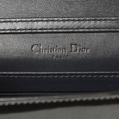 Christian Dior Metallic Patent Micro-Cannage Baby Diorama Flap Bag Onyx Black 6 of 10