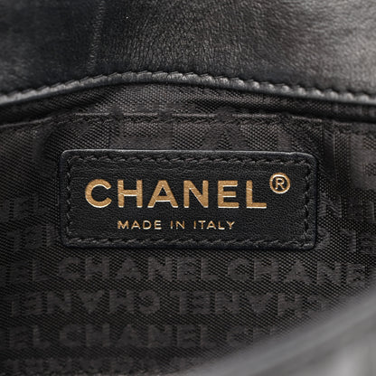 Chanel Lambskin Quilted Mini Chocolate Bar Camellia Flap Black 6 of 10