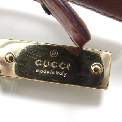 Gucci GGUCCI Calfskin Horsebit Embossed Glam Hobo Tan 7 of 11