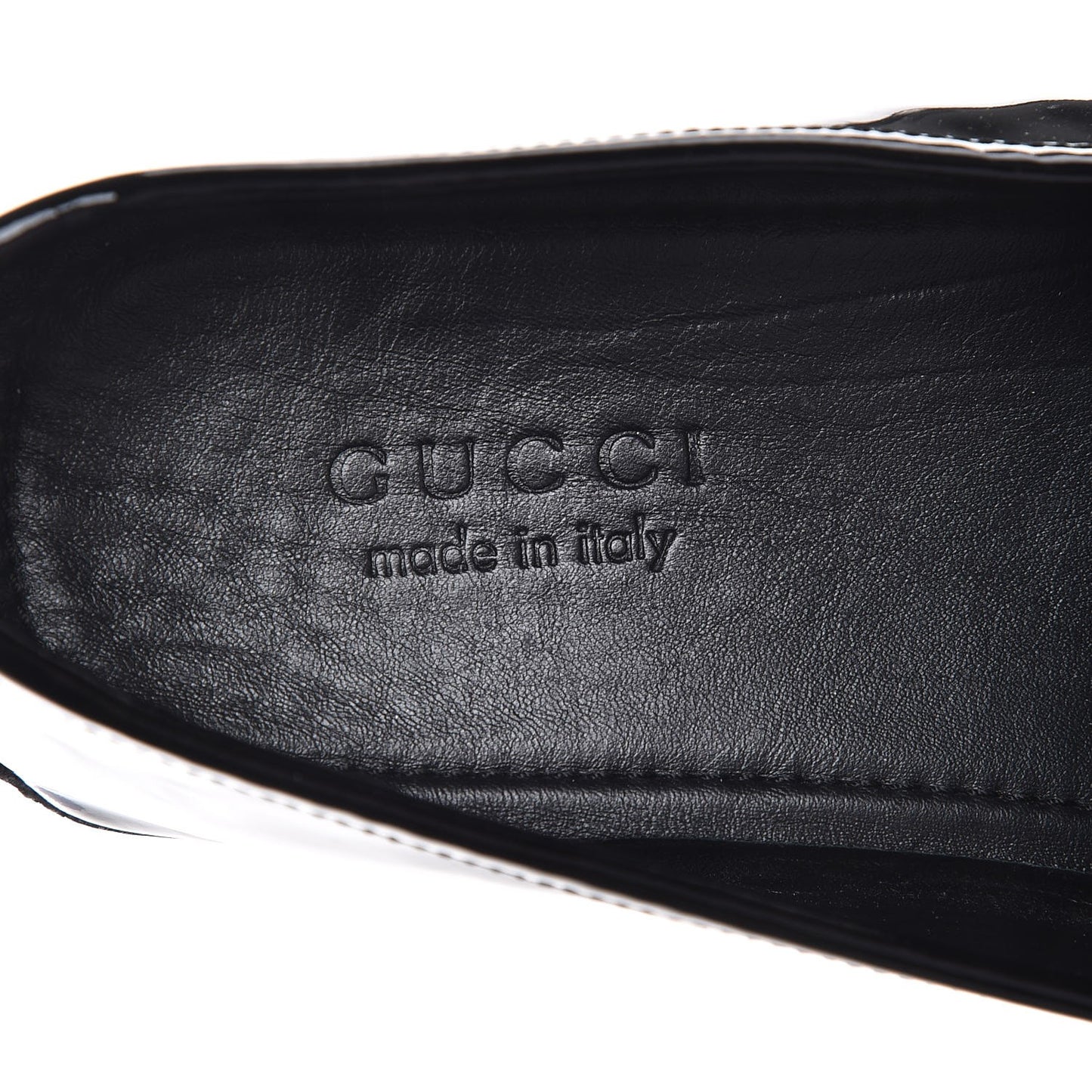 Men's Patent Horsebit Driver Loafers 10.5 Black