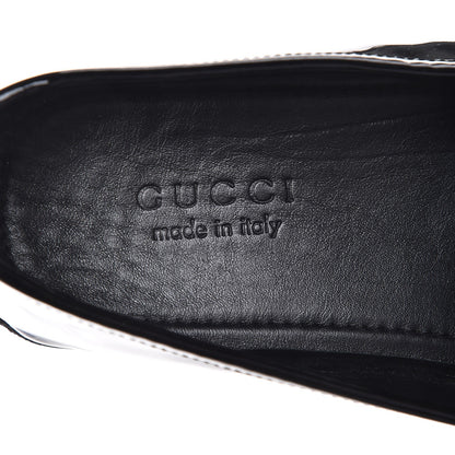 Gucci Men's Patent Horsebit Driver Loafers 10.5 Black 7 of 9