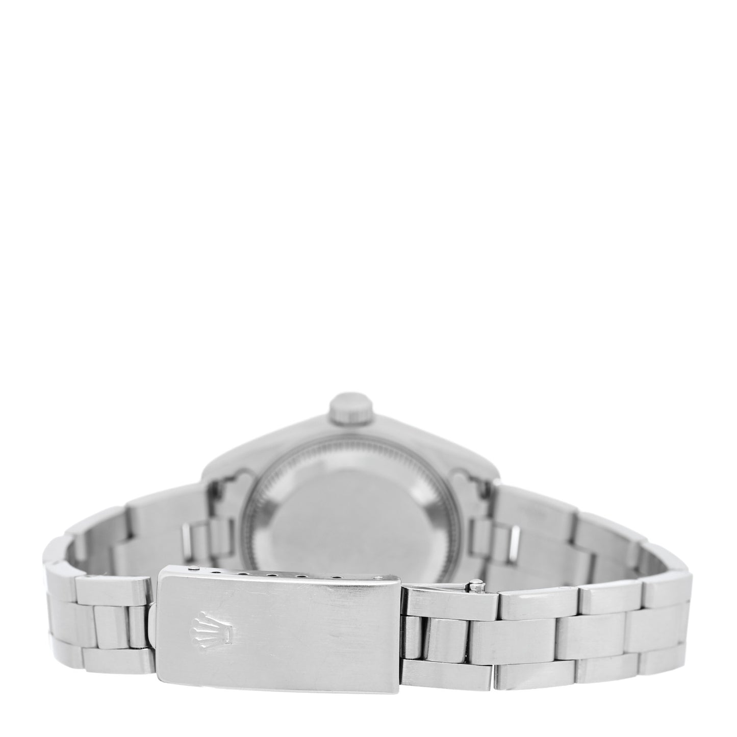 Stainless Steel 18K White Gold Diamond 26mm Oyster Perpetual Datejust Watch Black 79174