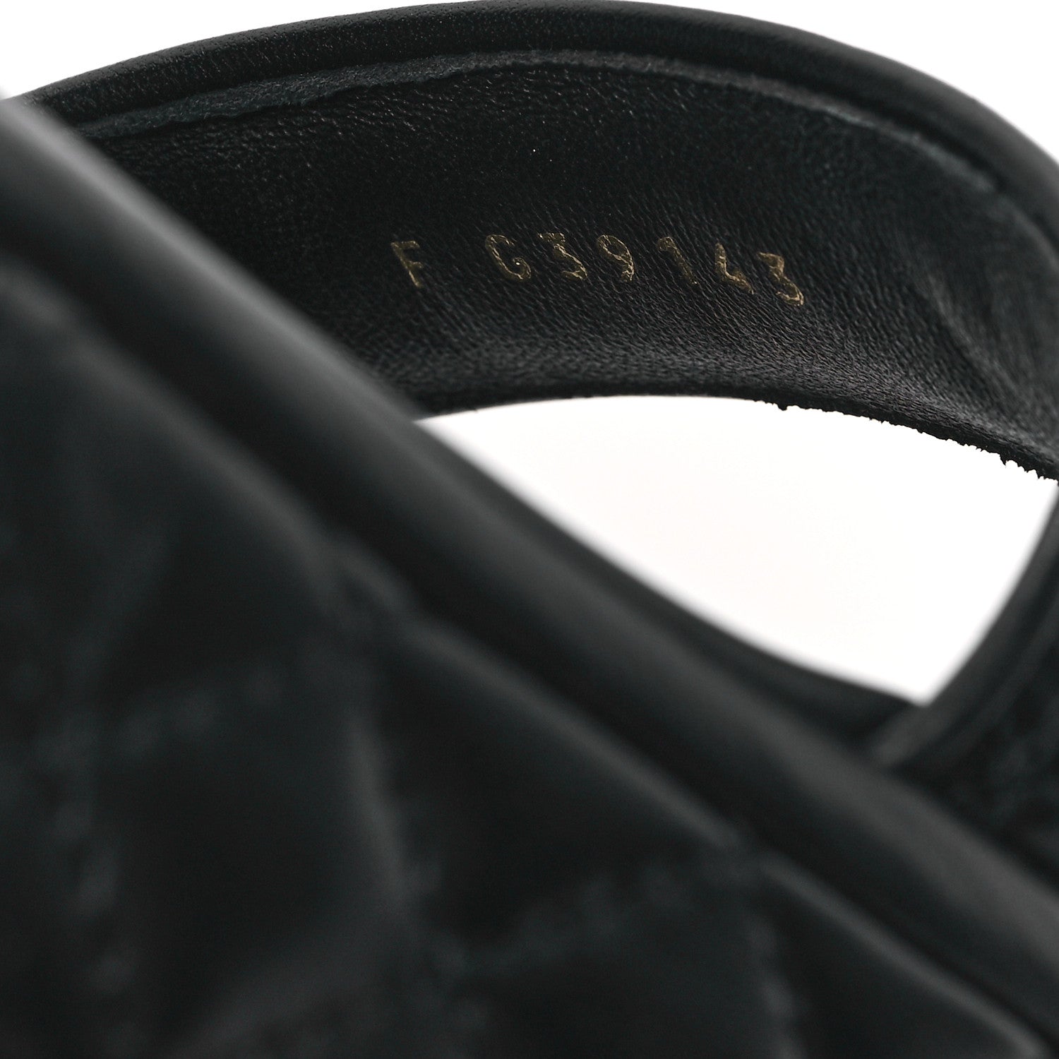 Chanel Lambskin Quilted Platform Sandals 37 Black 8 of 9