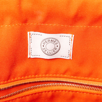 Hermes Toile Sac De Pansage Groom Kaki Feu 8 of 13