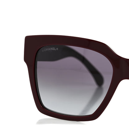 Chanel Acetate CC Butterfly Sunglasses 5557-A Burgundy 7 of 8