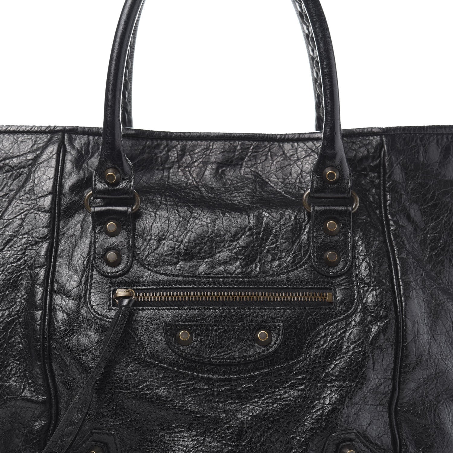 Balenciaga Agneau Classic Hardware S Sunday Tote Black 12 of 12