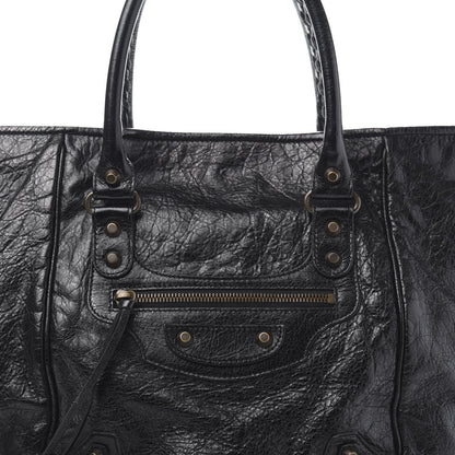 Balenciaga Agneau Classic Hardware S Sunday Tote Black 12 of 12