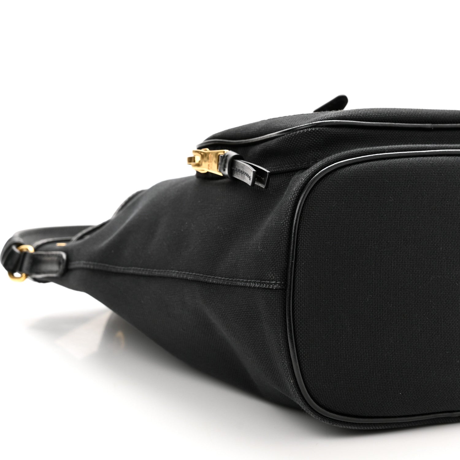 Prada Jacquard Logo Mini Bucket Bag Black 10 of 11