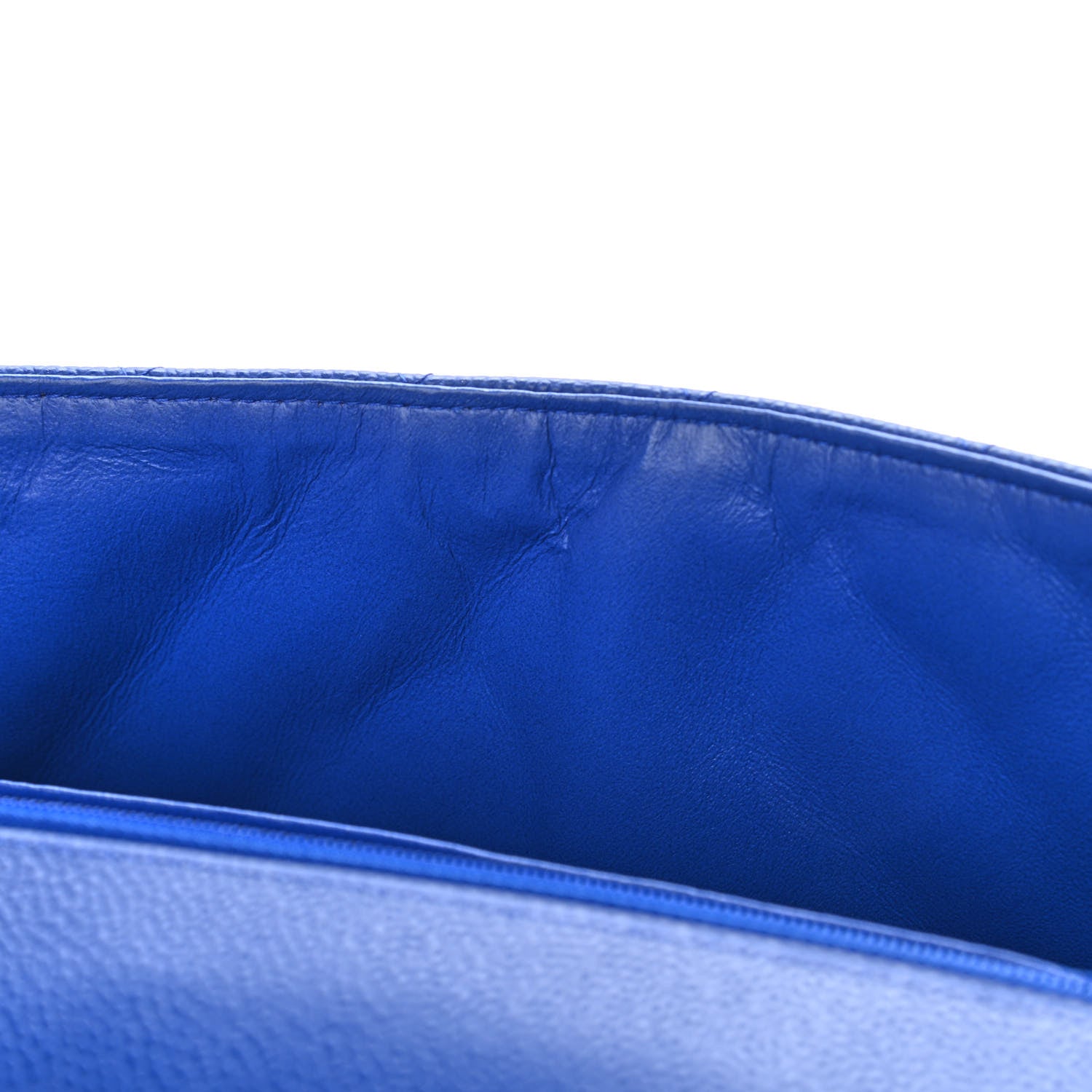 Chanel Caviar Quilted Maxi Single Flap Blue 12 of 12