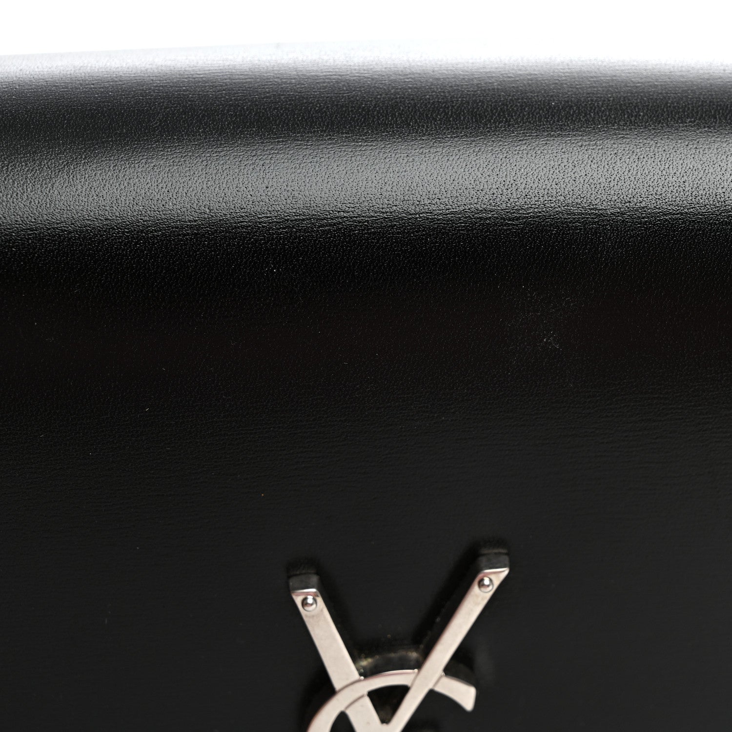 Saint Laurent Box Calfskin Monogram Medium Solferino Satchel Black 10 of 10
