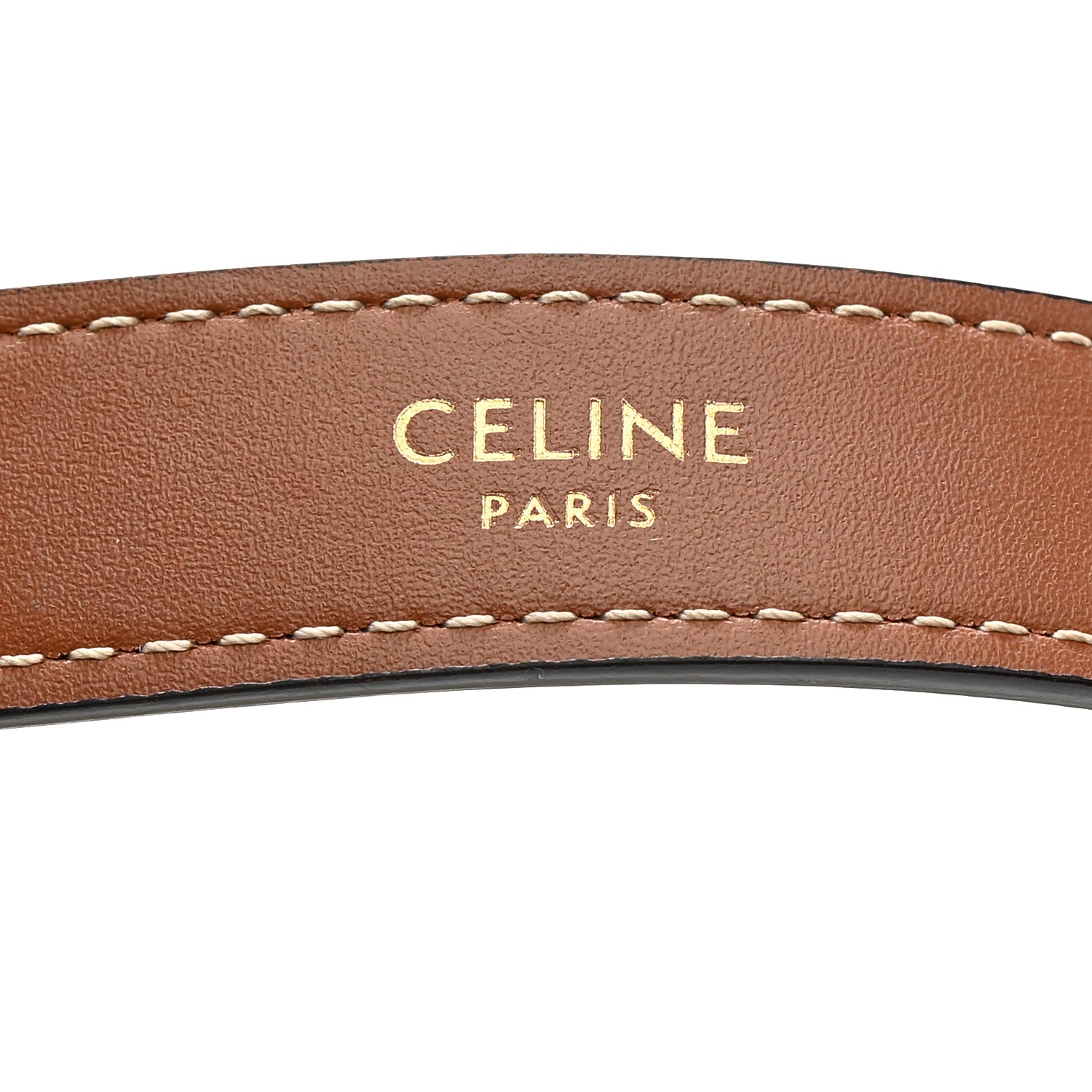Celine Canvas Calfskin Ava Triomphe Shoulder Bag White 6 of 11