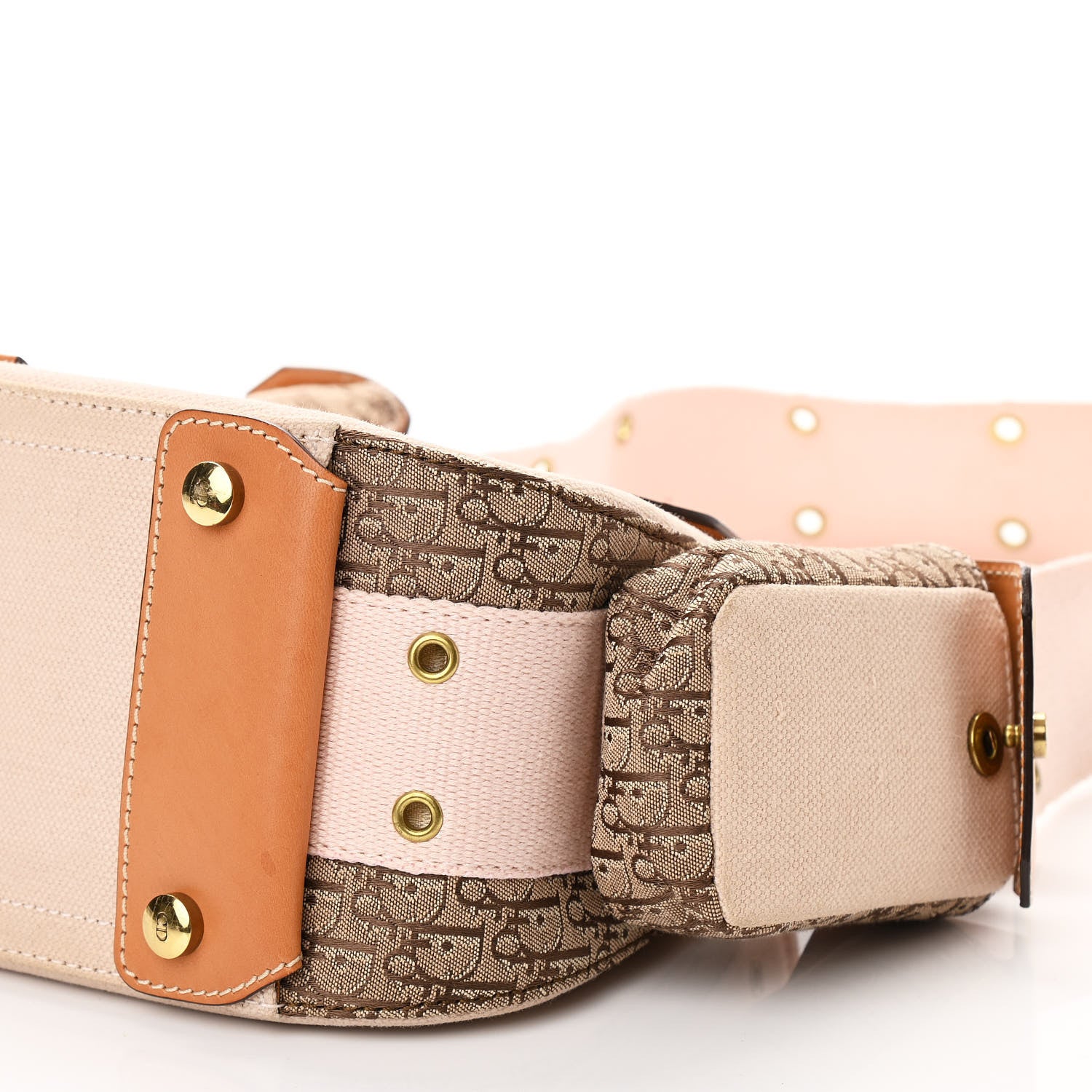 Christian Dior Canvas Calfskin Street Chic Shoulder Bag Pink 8 of 10