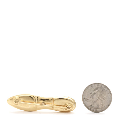 Chanel CC Pump Brooch Gold 2 of 4