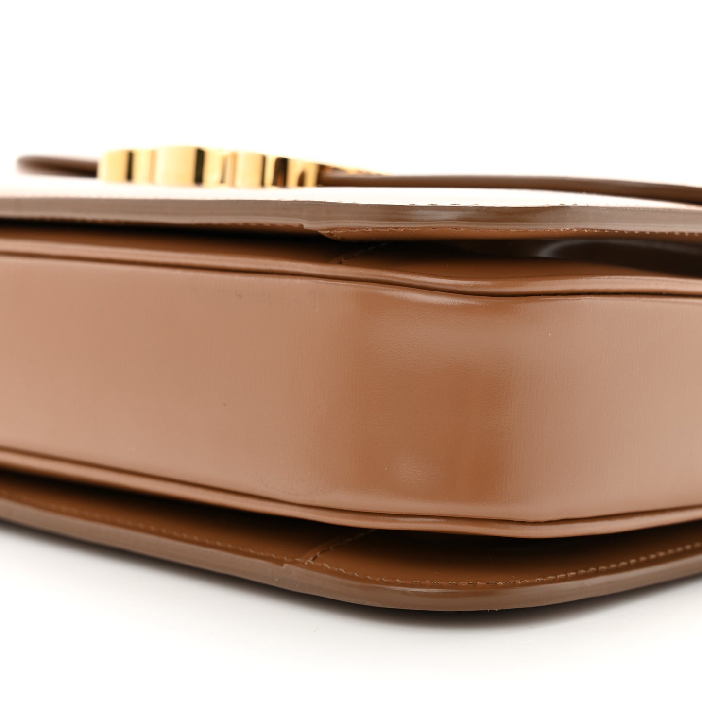 Shiny Calfskin Medium Triomphe Bronze