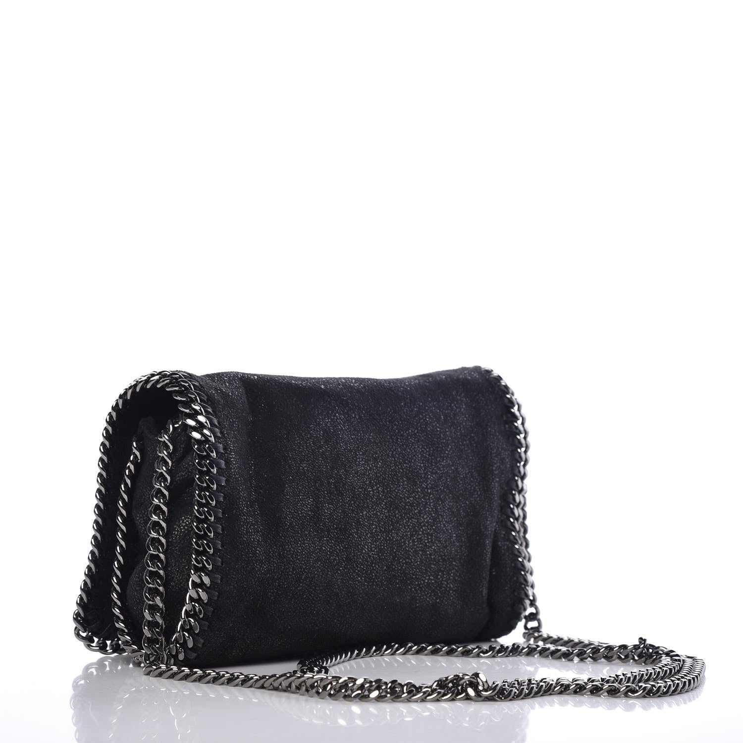 Stella McCartney Shaggy Deer Falabella Crossbody Bag Black 3 of 7