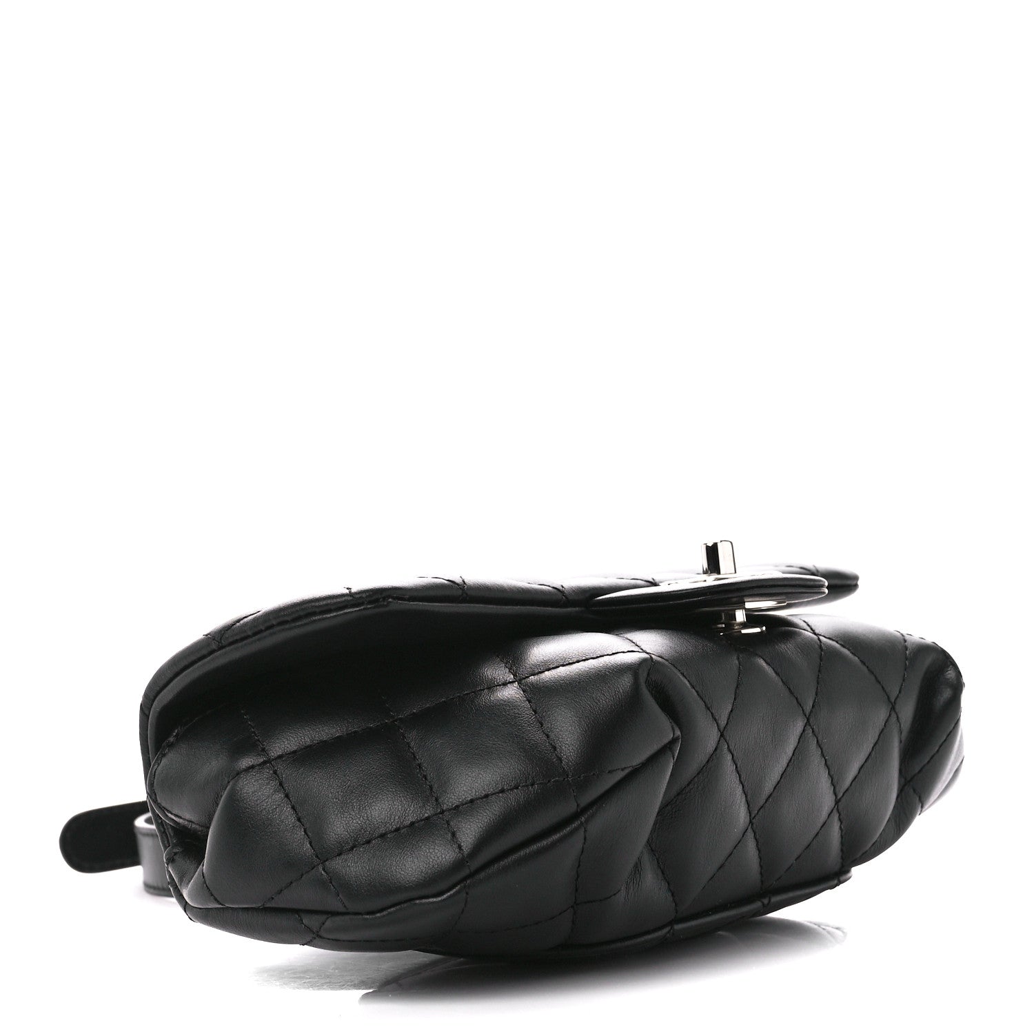 Chanel Calfskin Quilted CC Uniform Flap Belt Bag Black 4 of 13