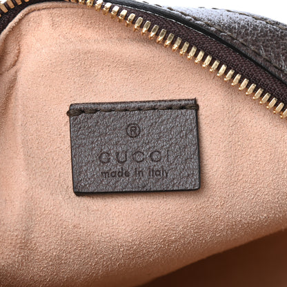 Gucci GG Supreme Monogram Web Mini Ophidia Round Shoulder Bag Brown 6 of 9