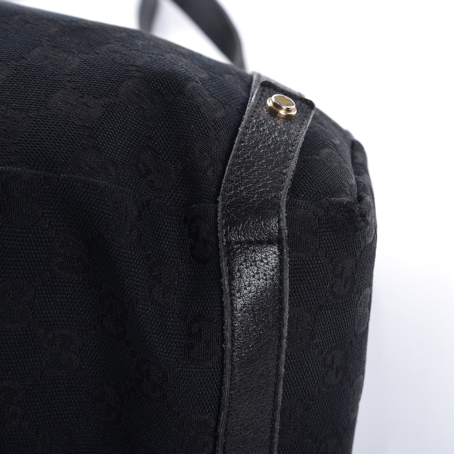Monogram Medium Abbey Shoulder Bag Black