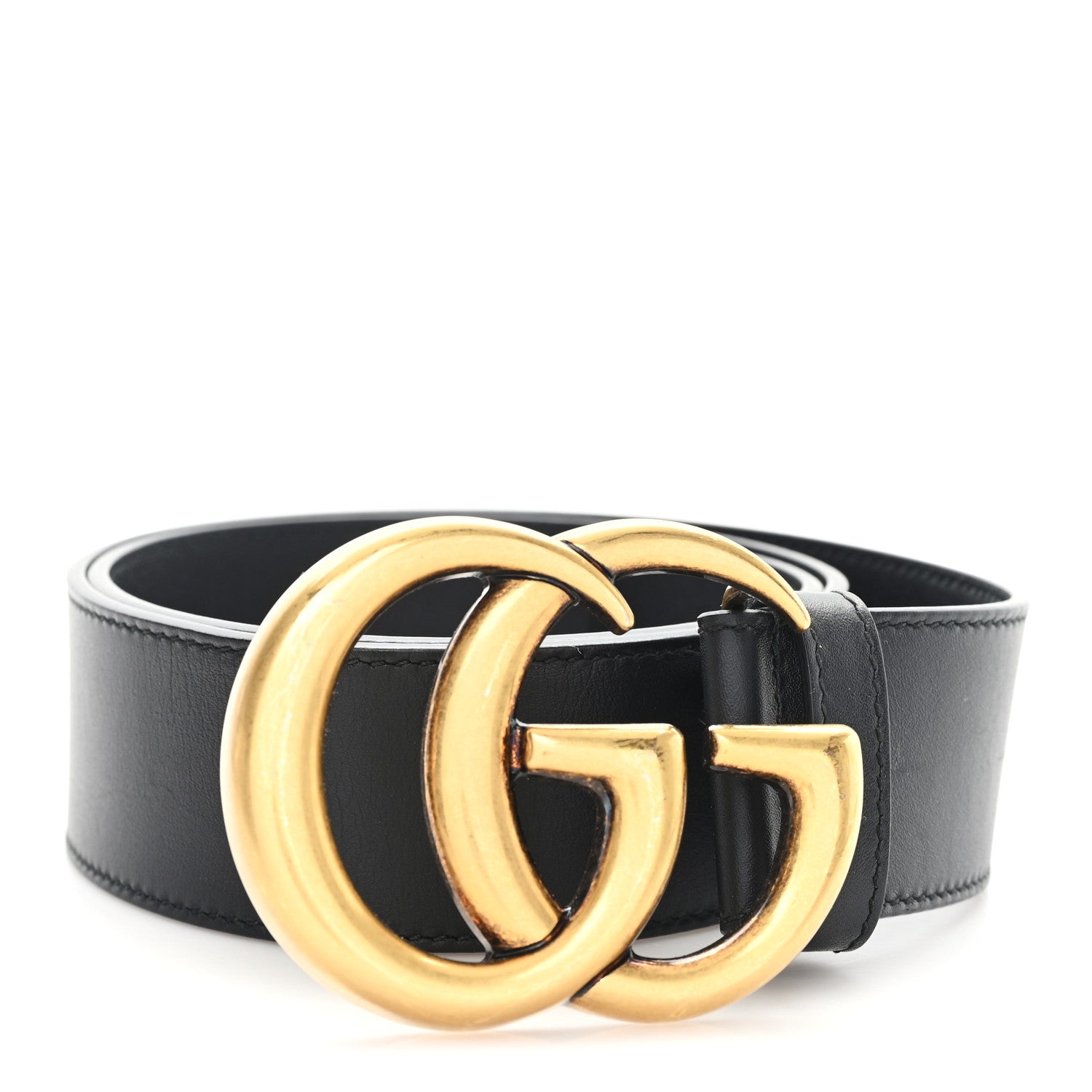 Gucci Calfskin Double G 40mm Belt 75 30 Black 1 of 4
