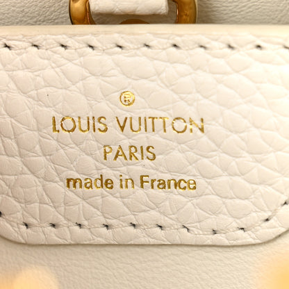 Louis Vuitton Taurillon Capucines BB Blanc Casse 7 of 14