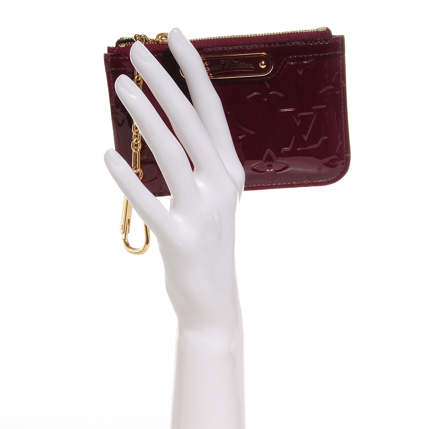 Vernis Key Pouch Griotte