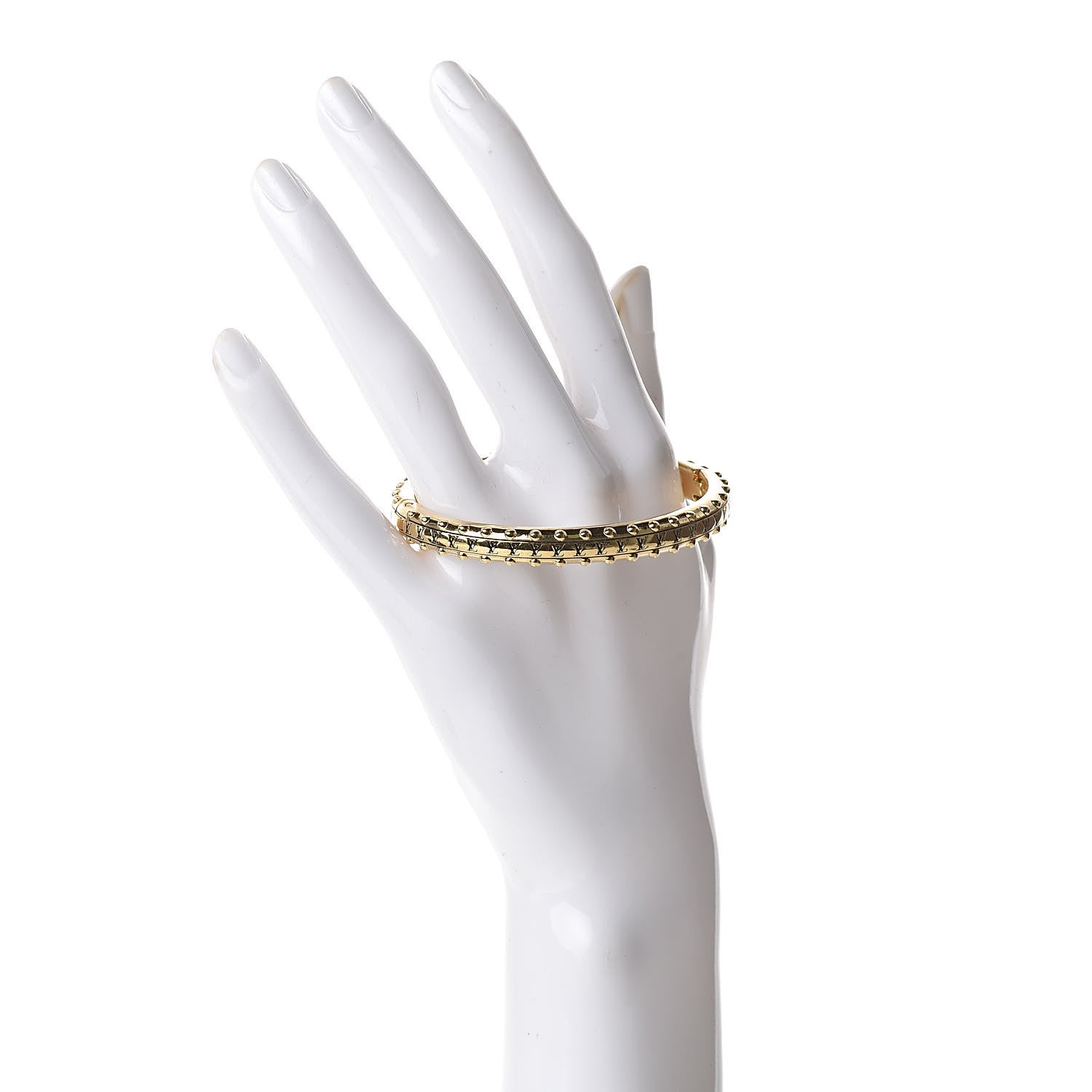 Louis Vuitton Must Have Studs Bangle Bracelet M Gold 2 of 5