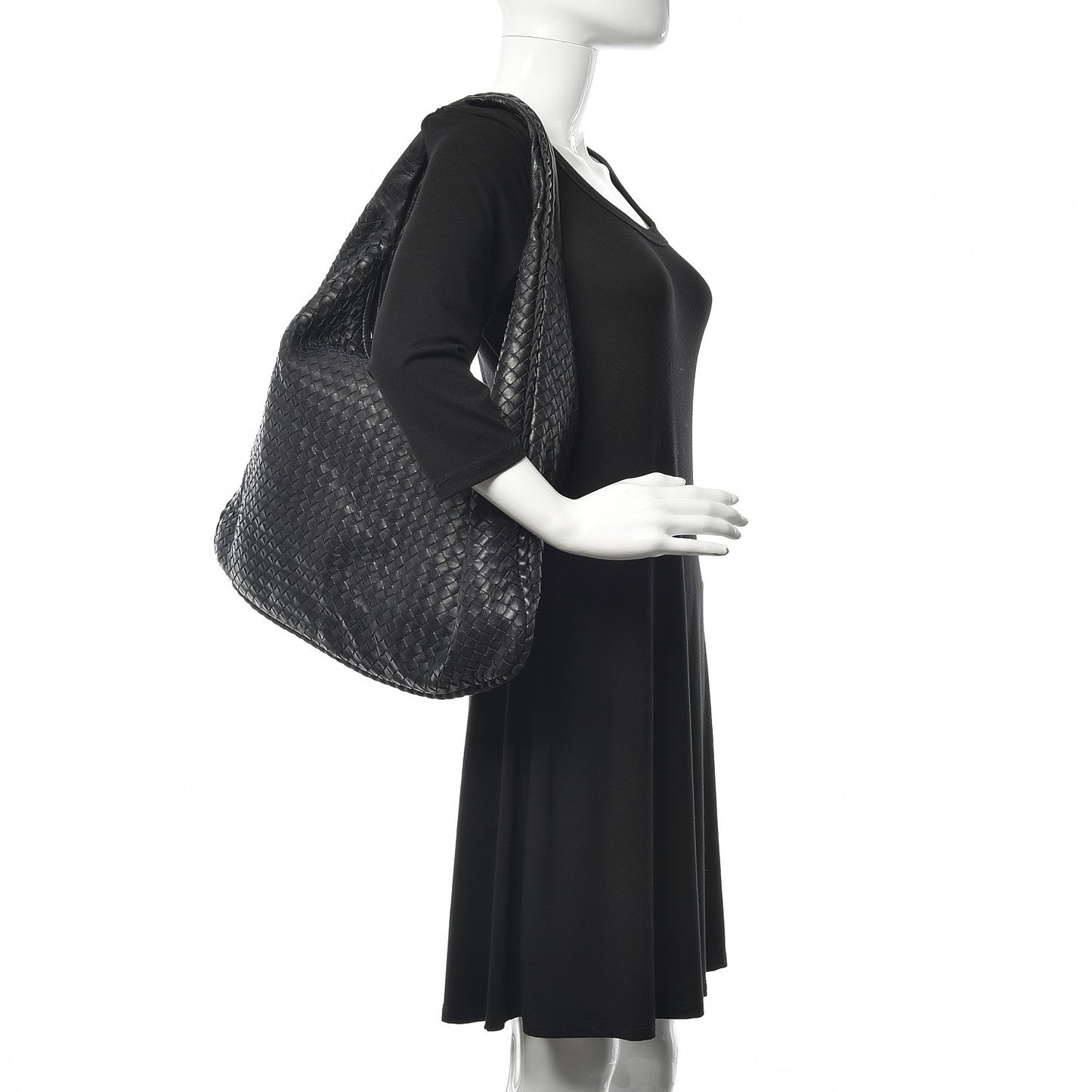 Nappa Intrecciato Maxi Veneta Hobo Tourmaline