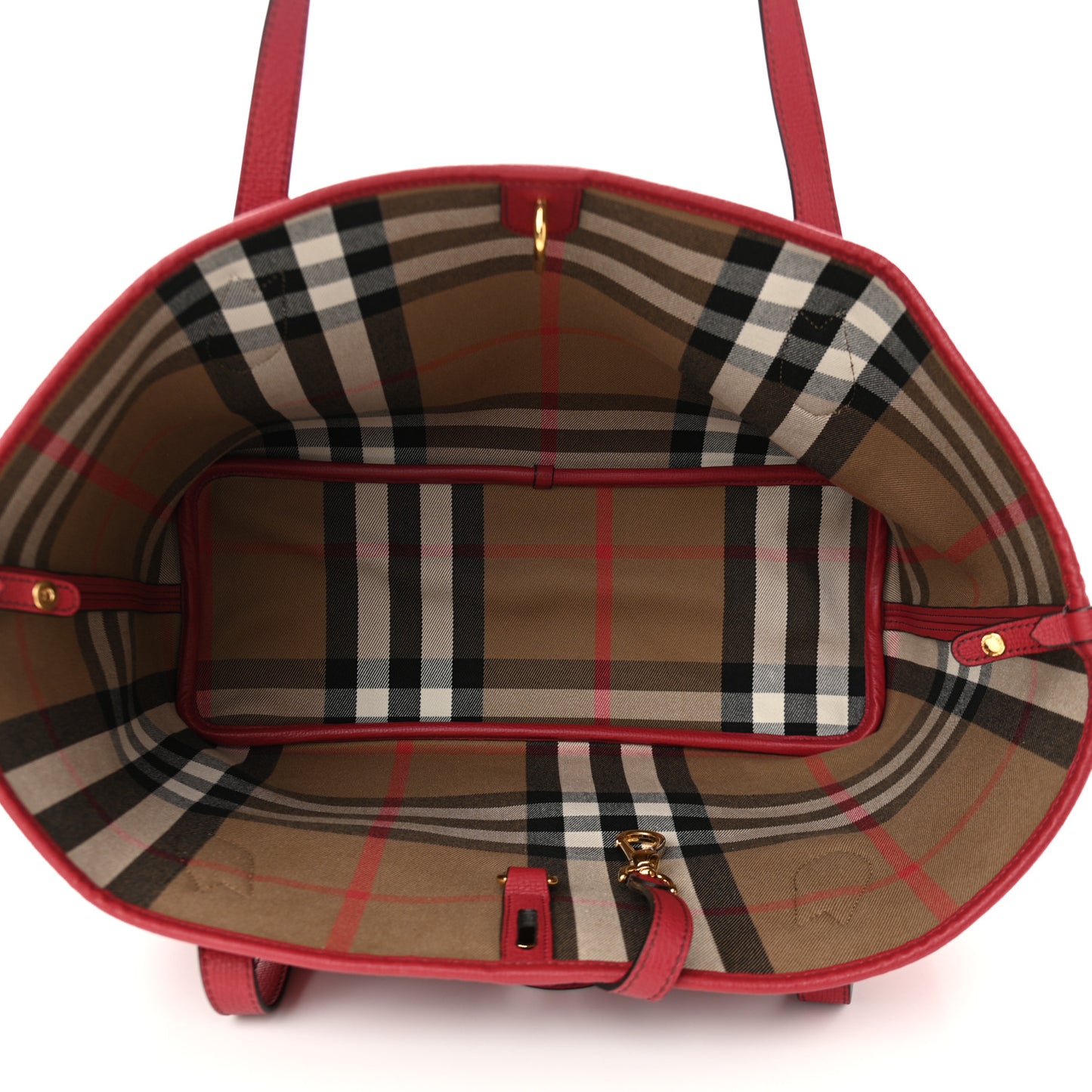 Grainy Calfskin Medium Honeybrook Tote Red