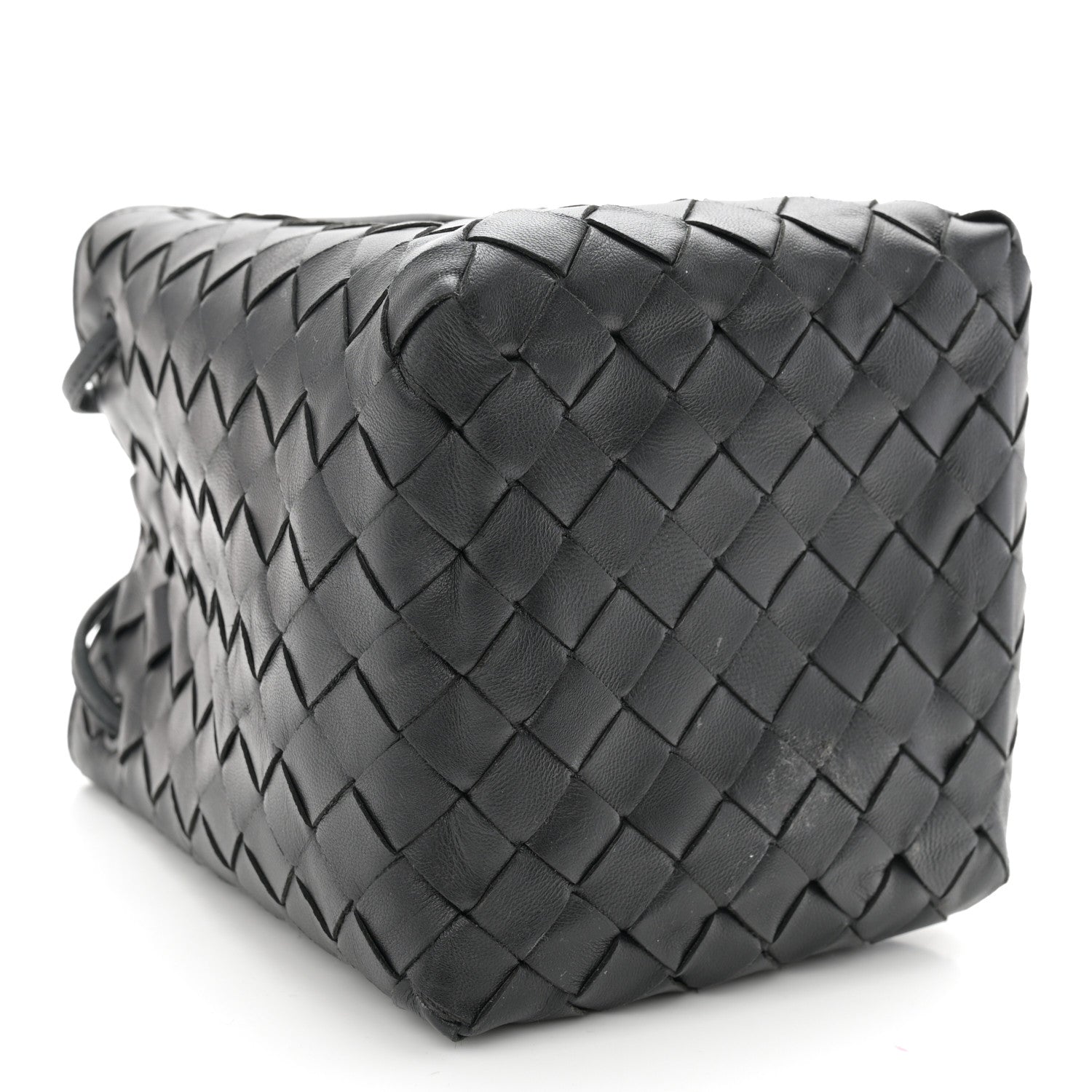 Bottega Veneta Nappa Intrecciato Small Drawstring Bucket Bag Black 4 of 10