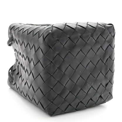 Bottega Veneta Nappa Intrecciato Small Drawstring Bucket Bag Black 4 of 10