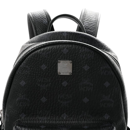 MCM Visetos Medium Side Studs Stark Backpack Black 8 of 11