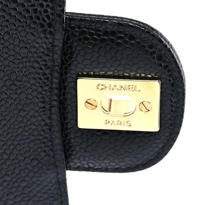 Chanel Caviar Quilted Medium Double Flap Black 6 of 10
