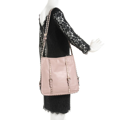 Valentino Garavani Vitello Rockstud Shopper Tote Poudre 2 of 8