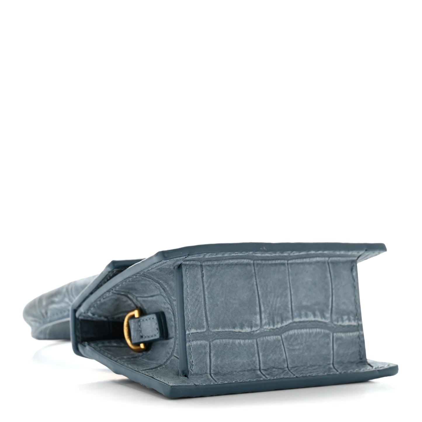 Suede Crocodile Embossed Le Chiquito Blue