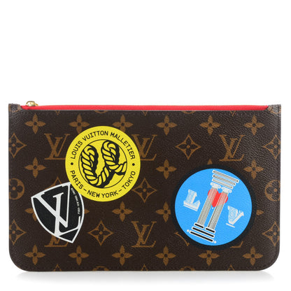 Louis Vuitton Monogram World Tour Neverfull MM GM Pochette 1 of 8
