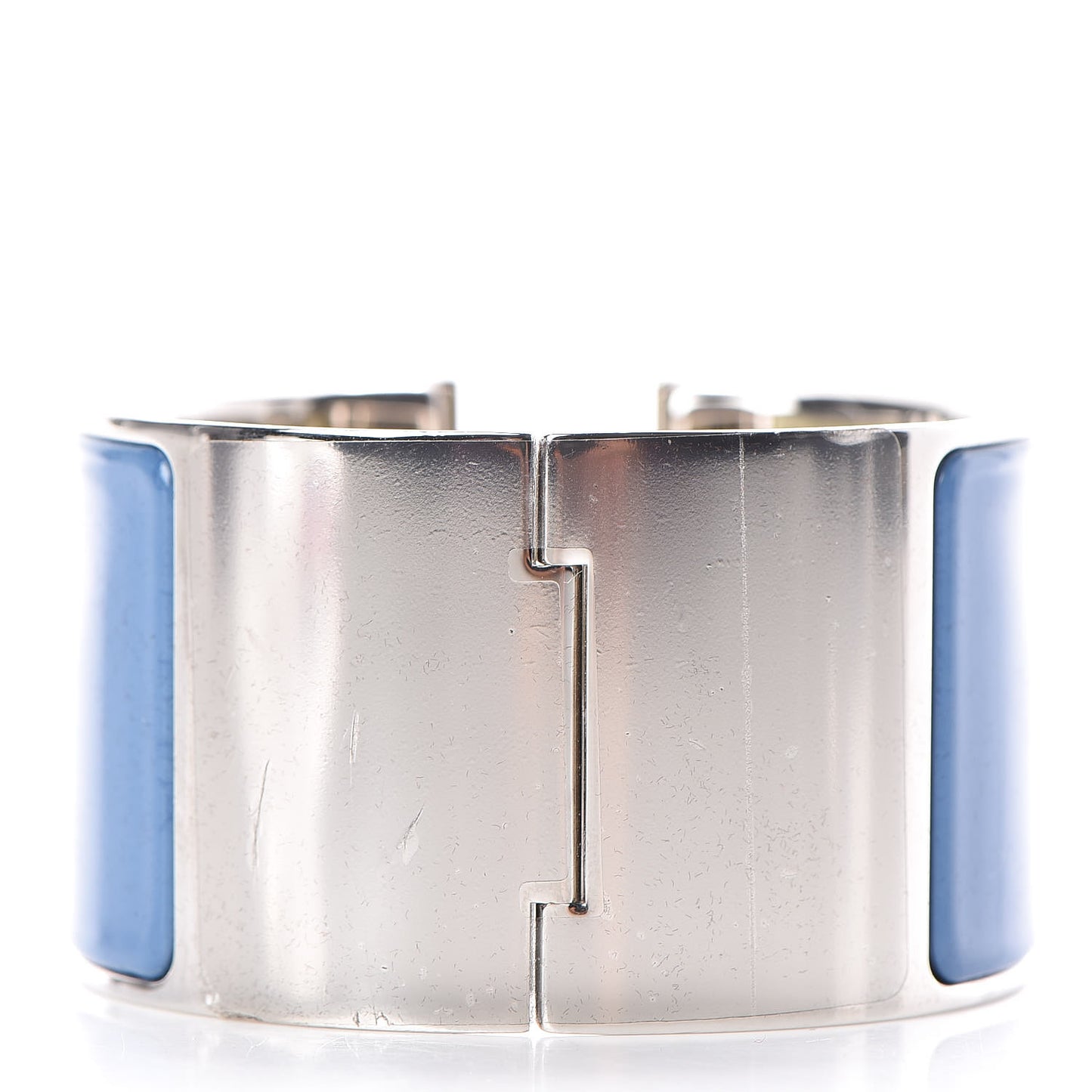 Enamel Extra Wide Clic Clac H Bracelet PM Bleu Turquin