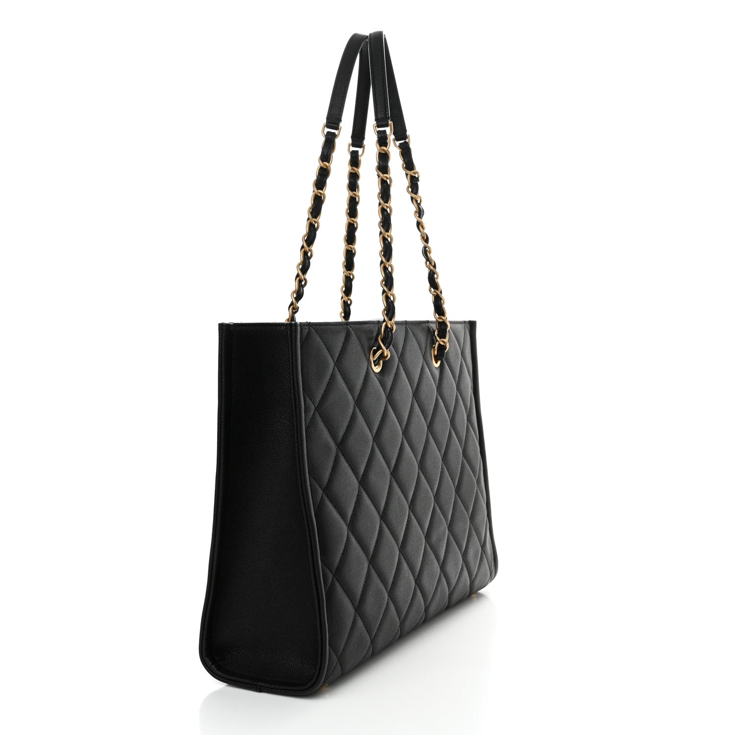 Chanel Caviar Quilted Large Shopping Tote Black 3 of 9