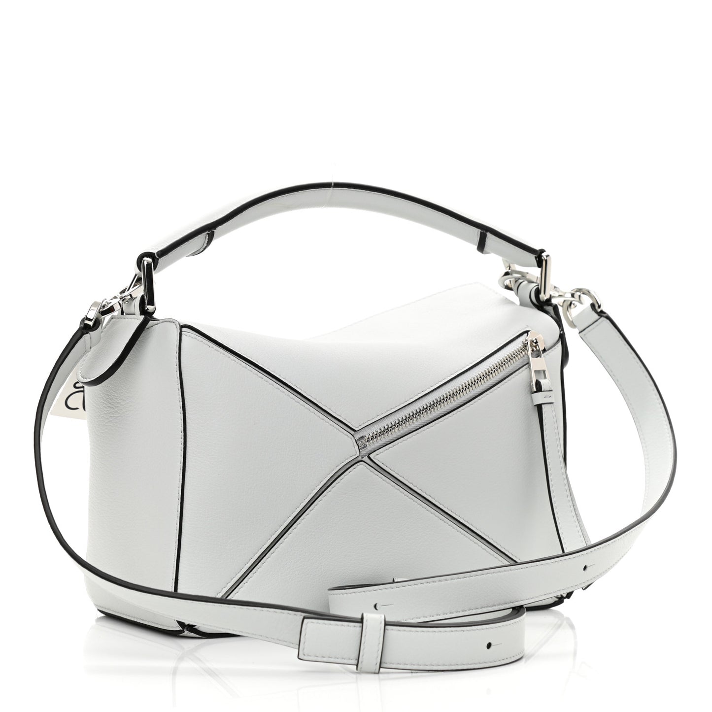 Calfskin Small Puzzle Bag Kaolin