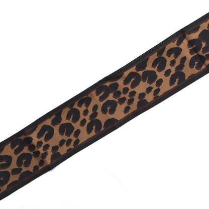 Louis Vuitton Silk Leopard Bandeau Scarf Marron 3 of 4