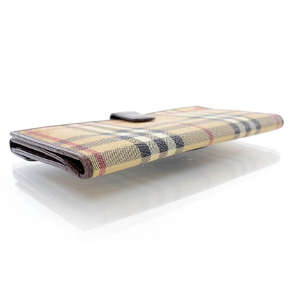 Burberry Haymarket Check Continental Wallet Brown 3 of 6