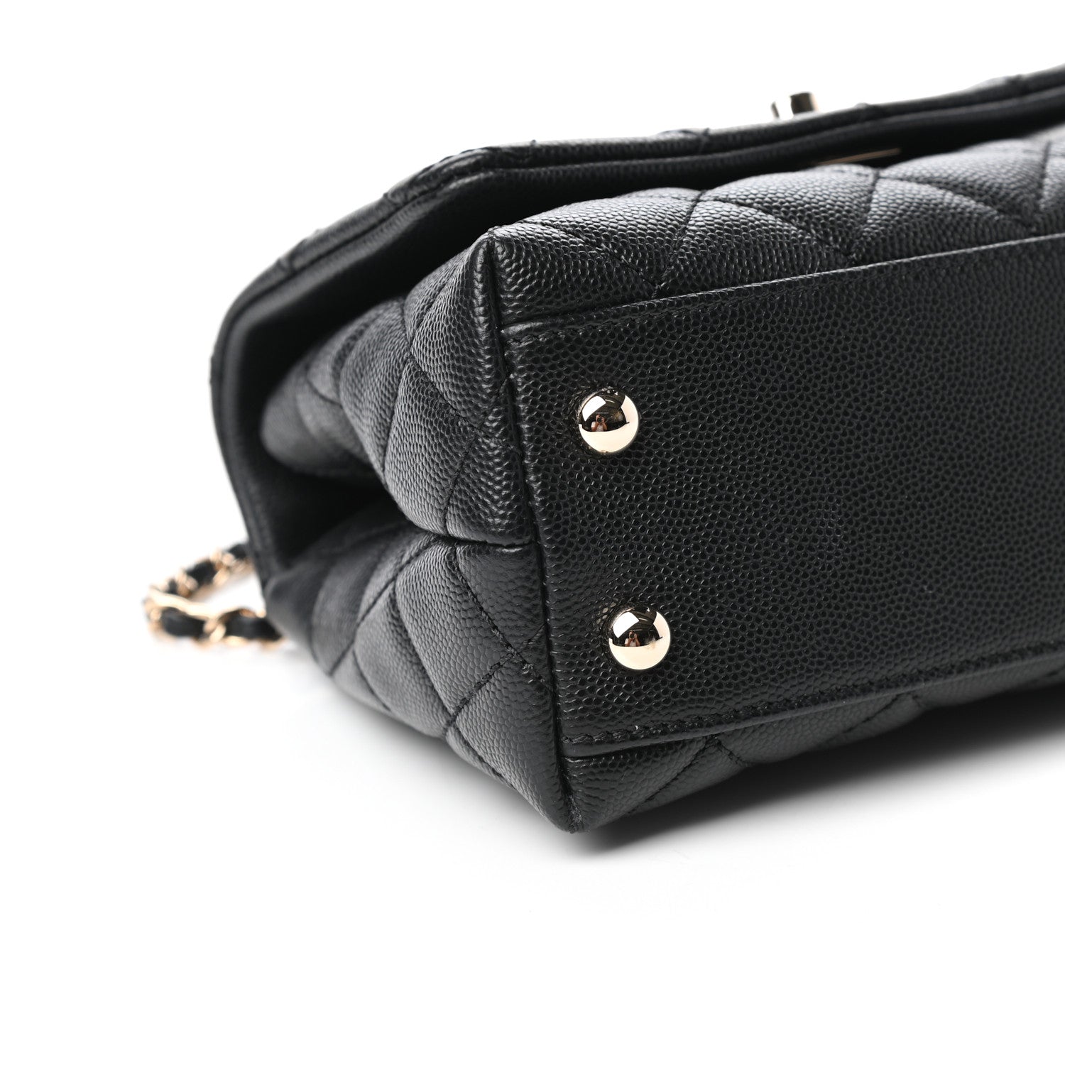 Chanel Caviar Quilted Extra Mini Coco Handle Flap Black 8 of 10