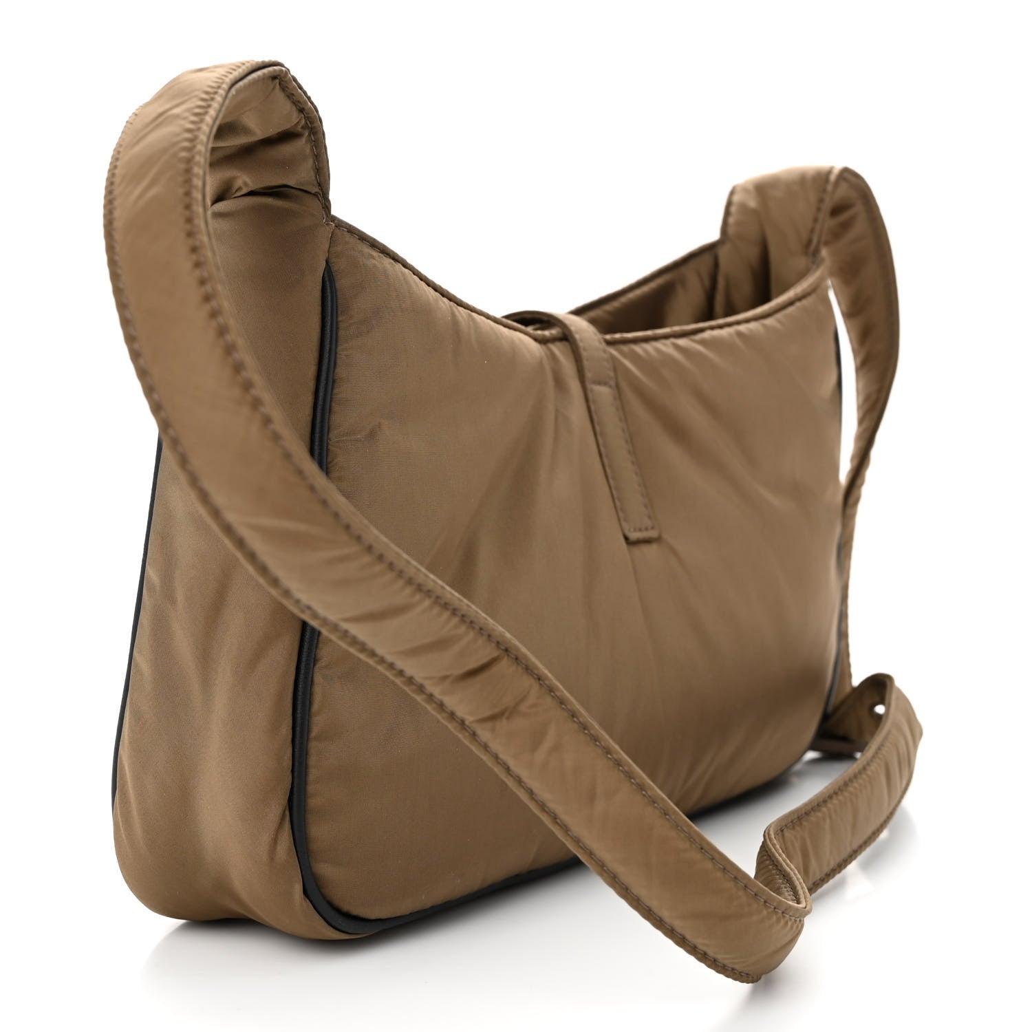 Saint Laurent Econyl Nylon Le 5 A 7 Hobo Bog Green 3 of 10