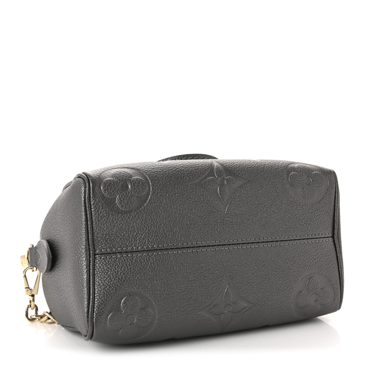 Louis Vuitton Shimmery Empreinte Monogram Giant Speedy Bandouliere 20 Gun Metal 4 of 9