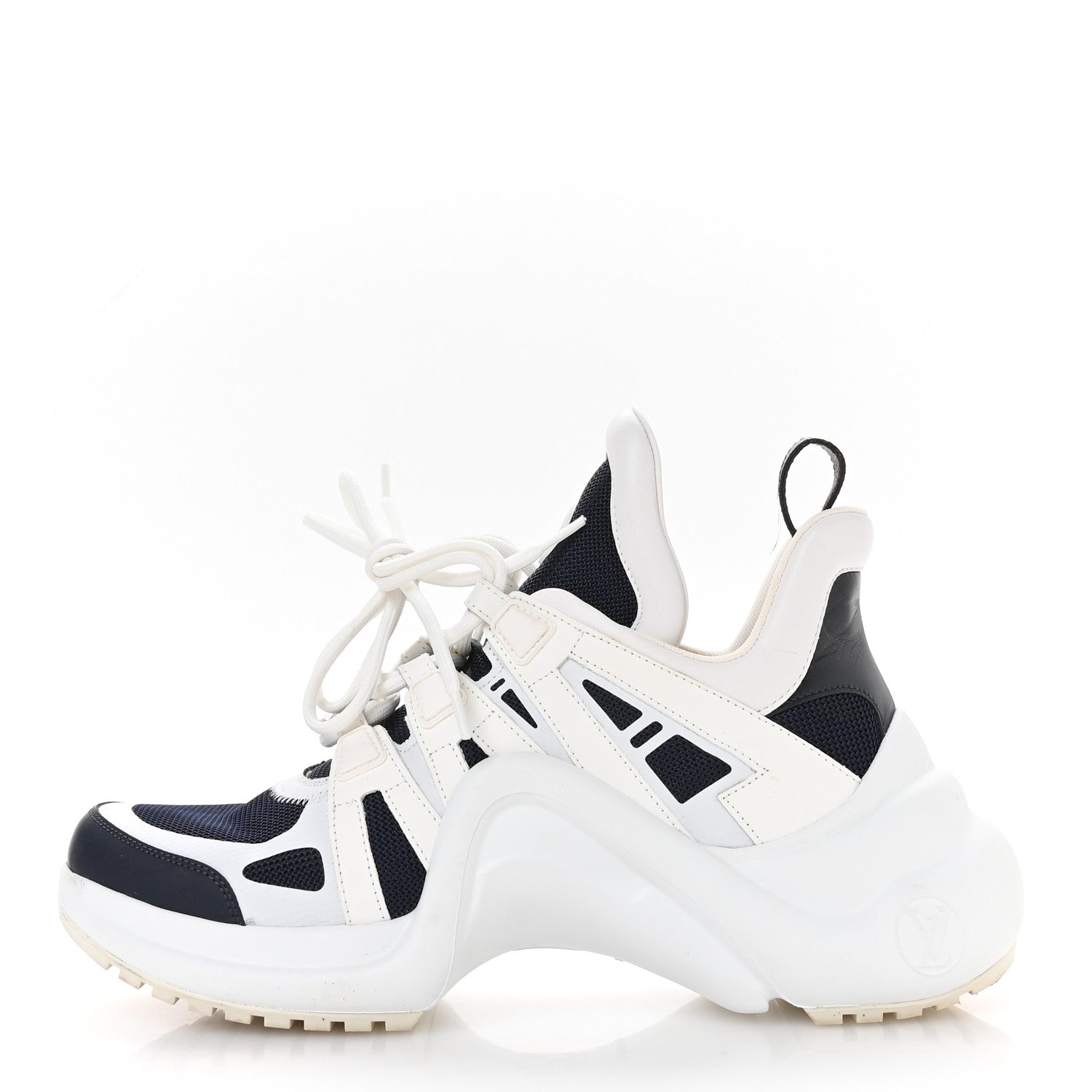 Louis Vuitton Calfskin Technical Nylon LV Archlight Sneakers 39 Marine 1 of 9