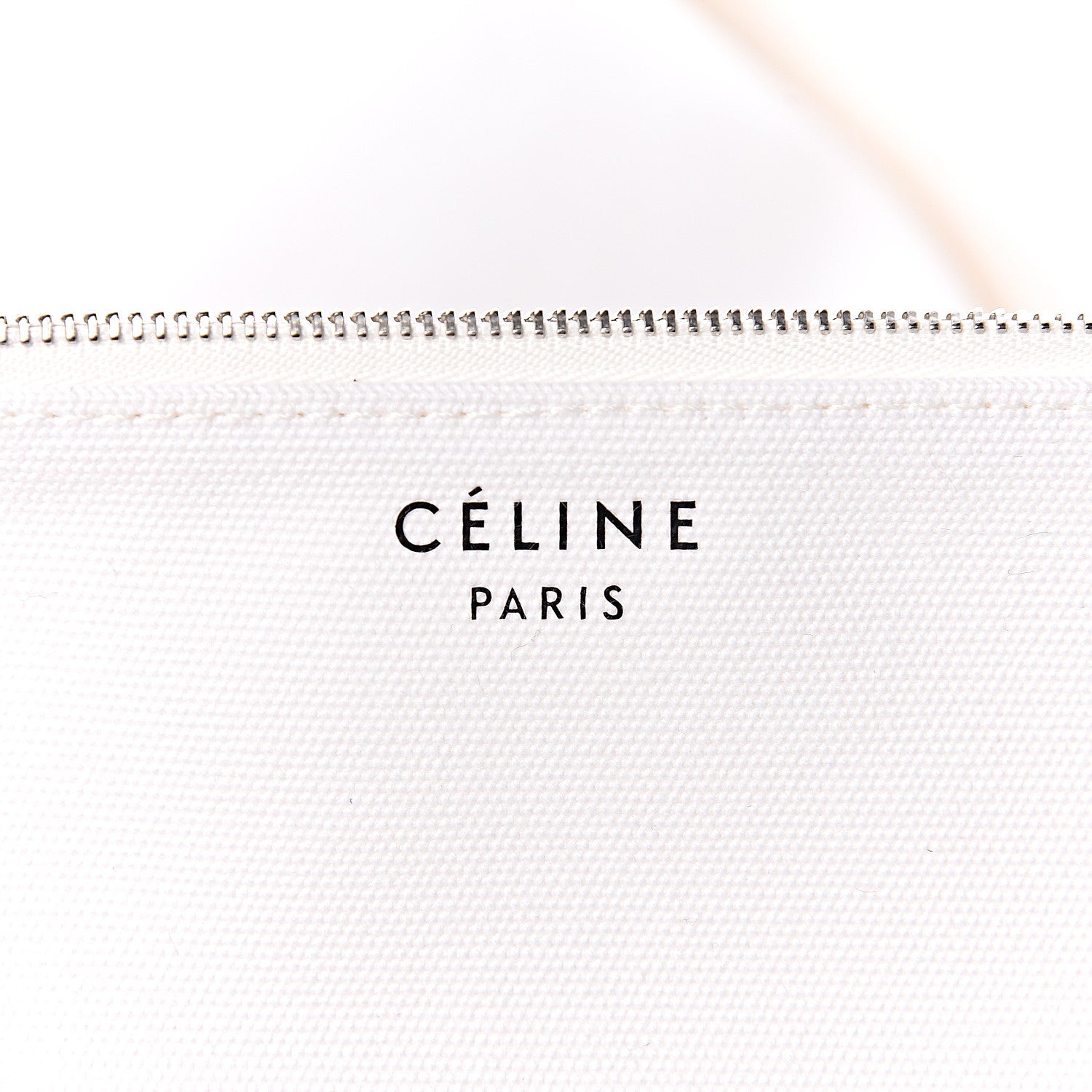 Celine Textile Medium Made In Tote White Black 7 of 9