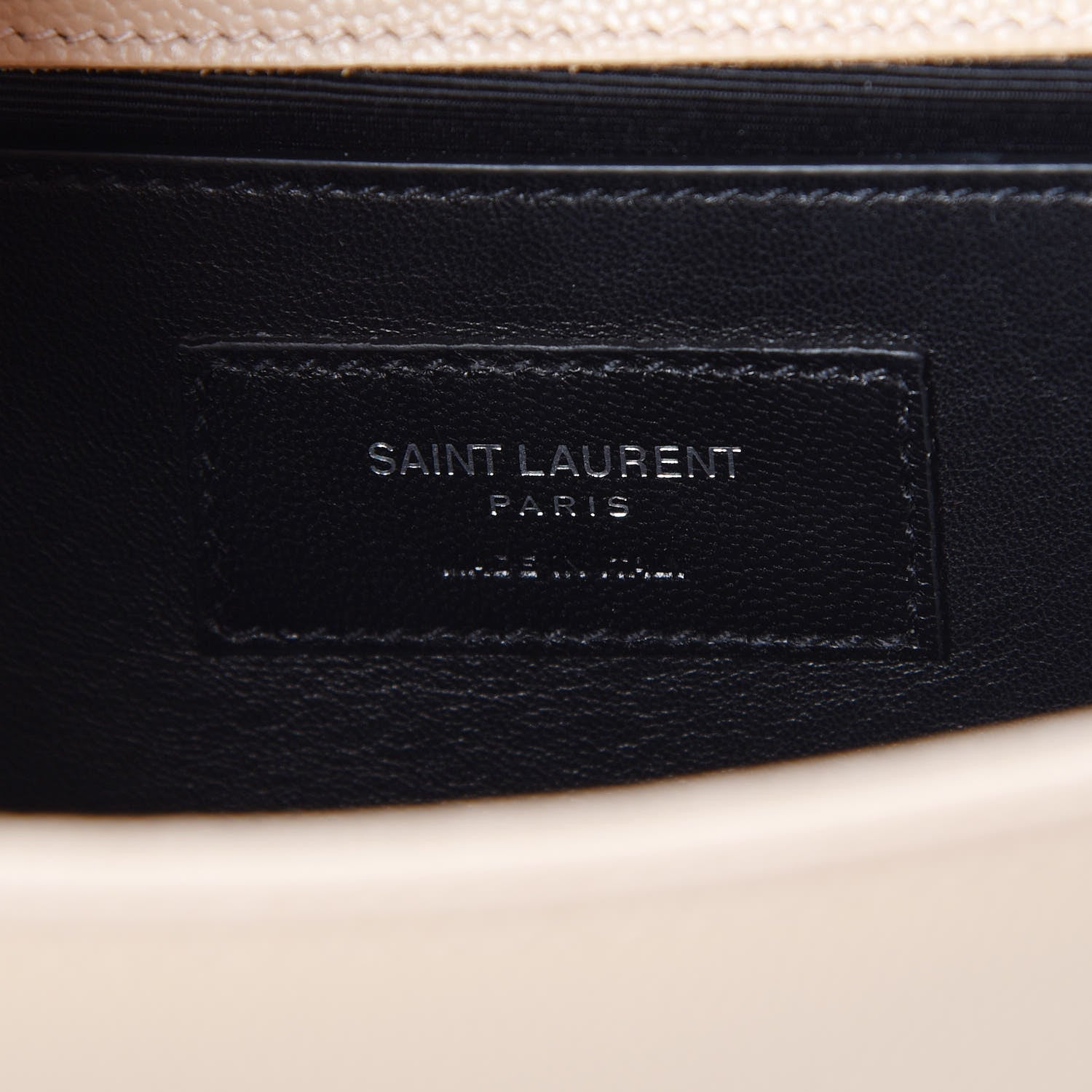 Saint Laurent Grain De Poudre Classic Monogram Cassandre Clutch Nude Powder 6 of 8