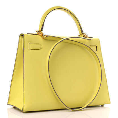 Hermes Epsom Kelly Sellier 32 Soufre 3 of 9