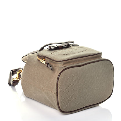 Prada Jacquard Logo Mini Bucket Crossbody Bag Corda Bruciato 4 of 8