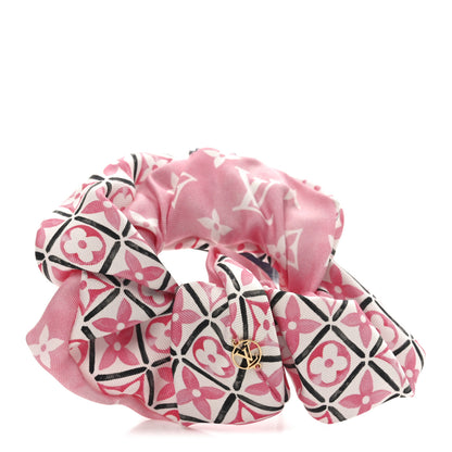 Louis Vuitton Silk Game On Chouchou Trop Chou Scrunchie Pink 1 of 3