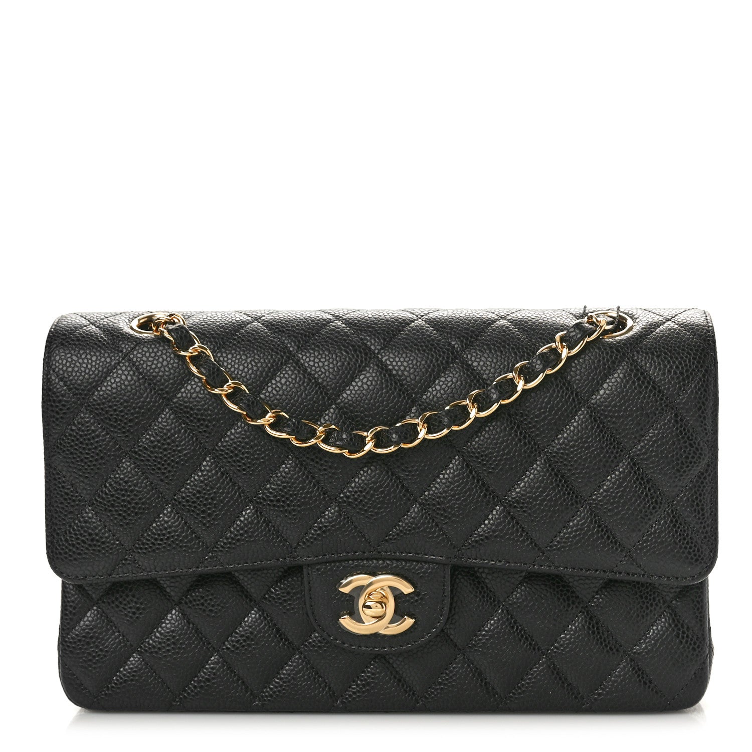 Chanel Caviar Quilted Medium Double Flap Black 1 of 10